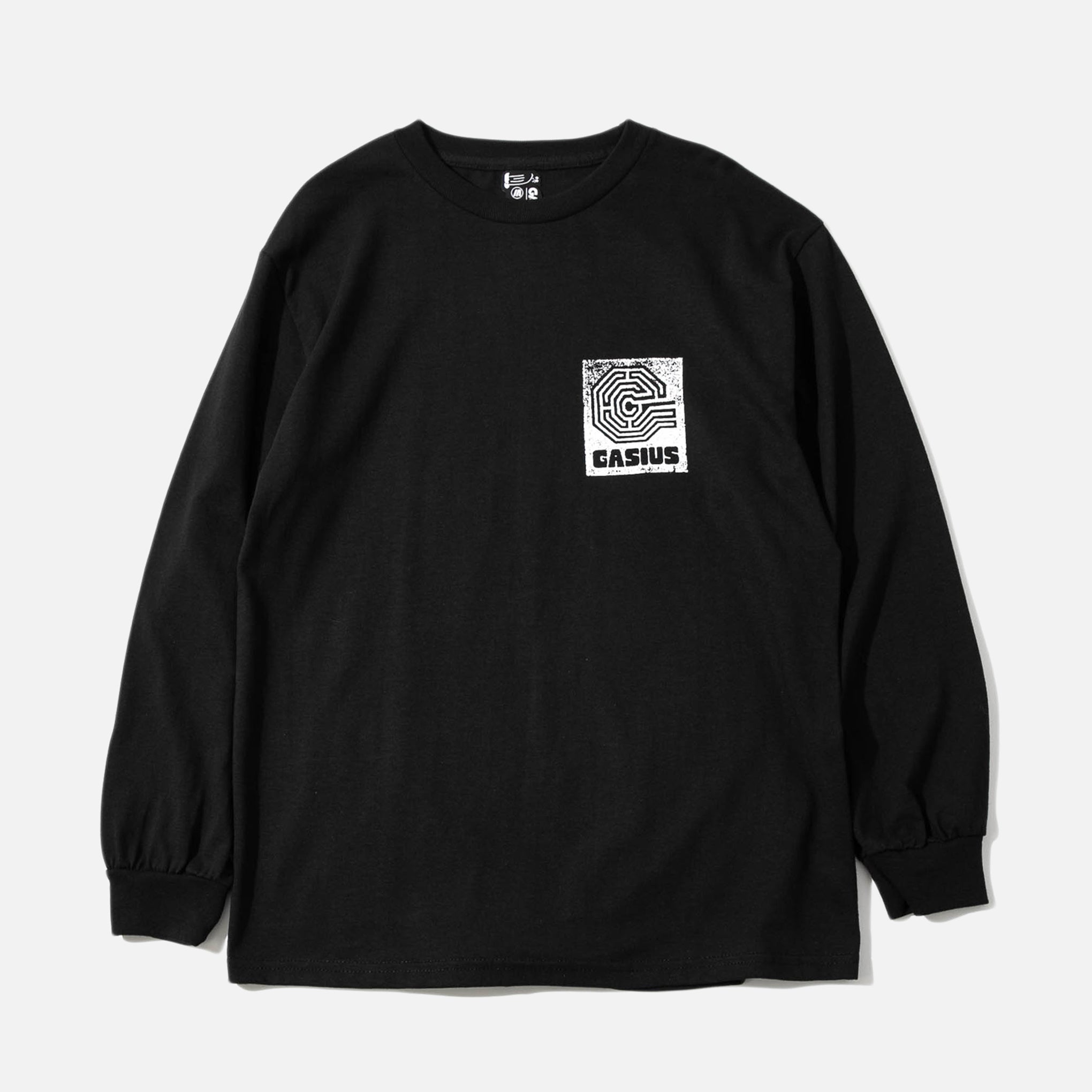 Gasius Amaze Logo long sleeve T-shirt in black from the brands Black Shiz collection blues store www.bluesstore.co
