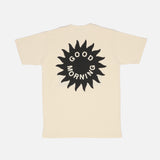 All Welcome Garden Short Sleeve Tee in Natural from Good Morning Tapes blues store www.bluesstore.co