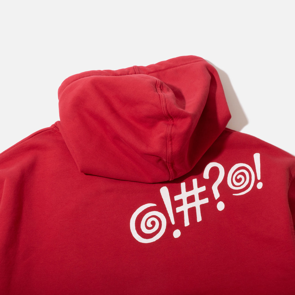 Super Mini Gulp Hoodie in Cherry by Peter Sutherland for Good Morning Tapes blues store www.bluesstore.co