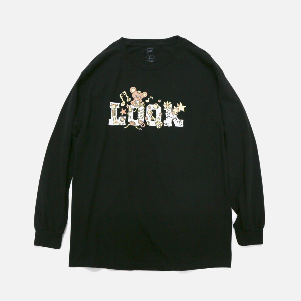 Creature Longsleeve T-shirt in Black from LQQK Studio blues store www.bluesstore.co