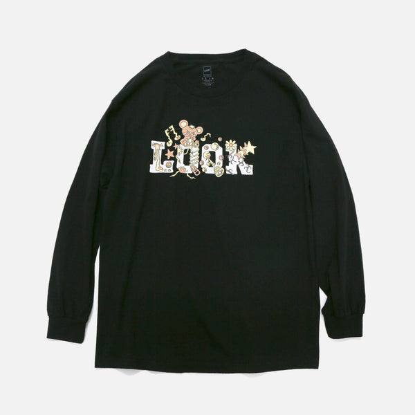 Creature Longsleeve T-shirt in Black from LQQK Studio blues store www.bluesstore.co