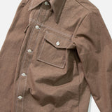 Rodeo Shirt in Brown Sun Dried Canvas from Paa blues store www.bluesstore.co