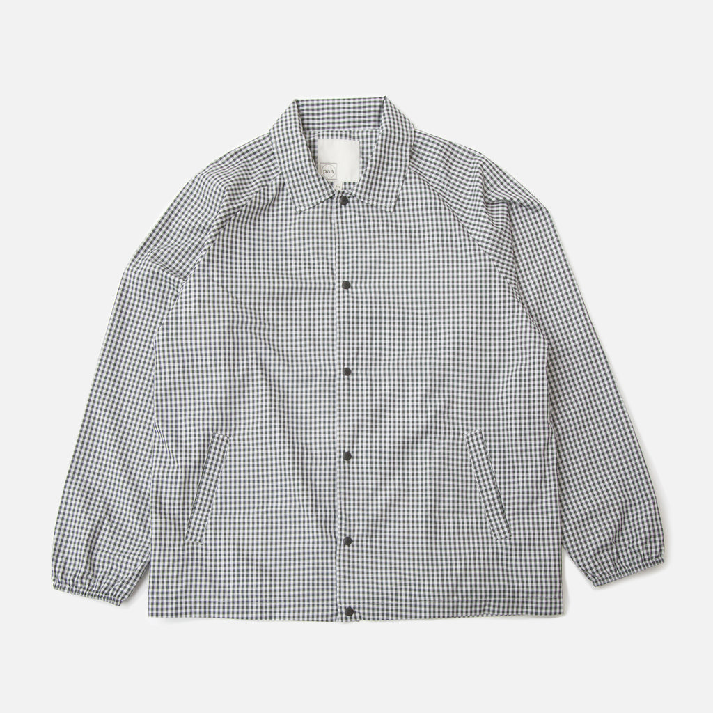 Paa Spectators Jacket Charcoal Gingham Blues Store