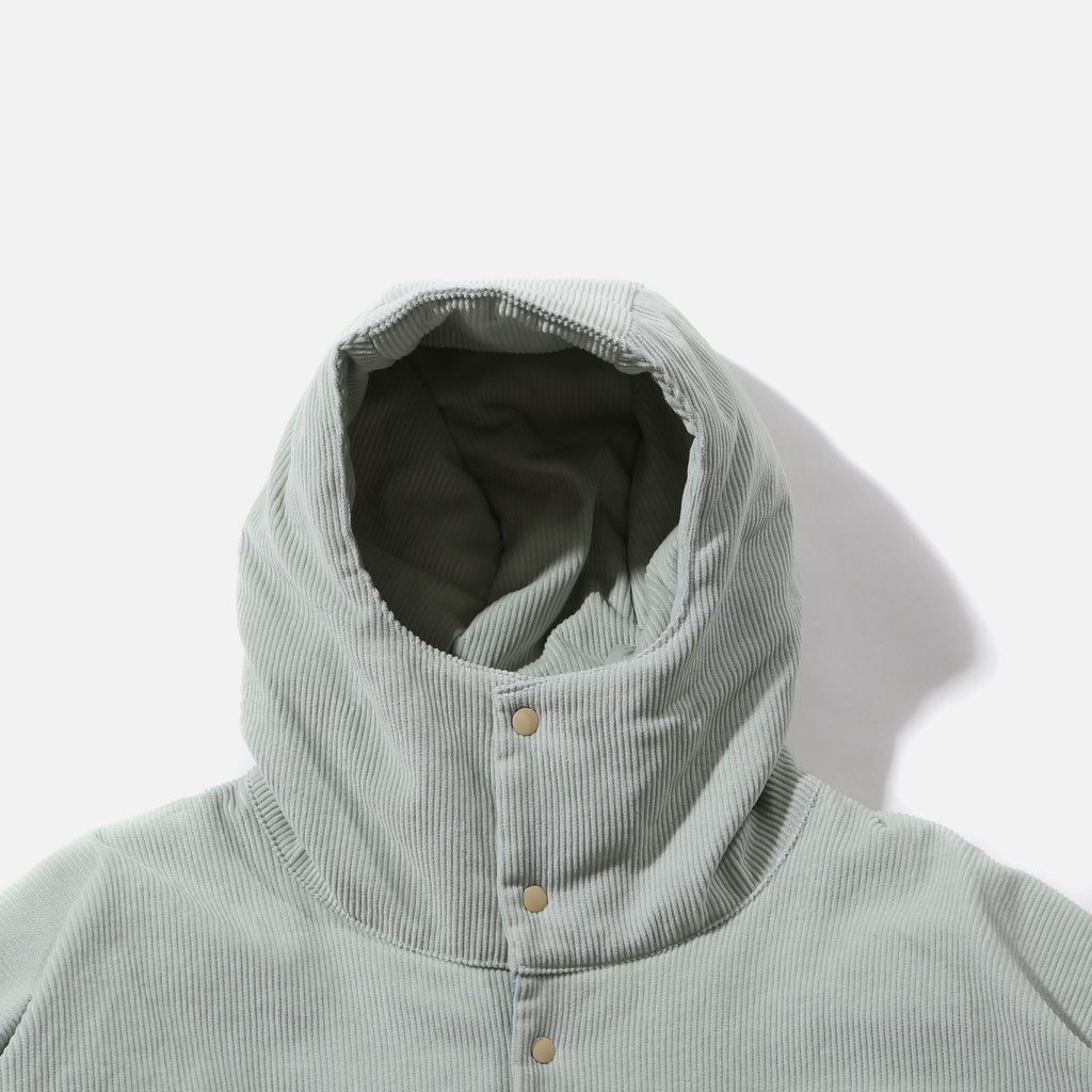 Long Futon Corduroy Coat in Mint from PHINGERIN blues store www.bluesstore.co
