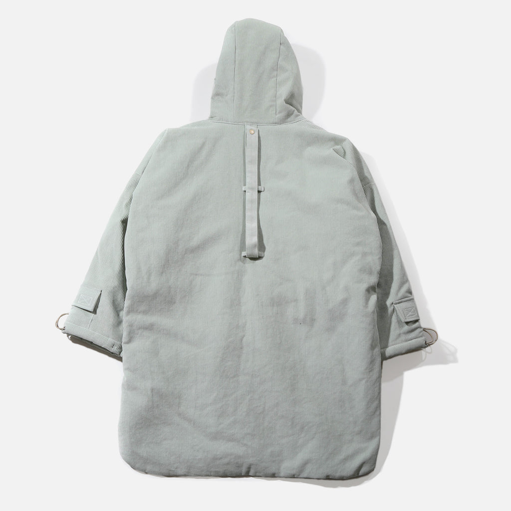 Long Futon Corduroy Coat in Mint from PHINGERIN blues store www.bluesstore.co