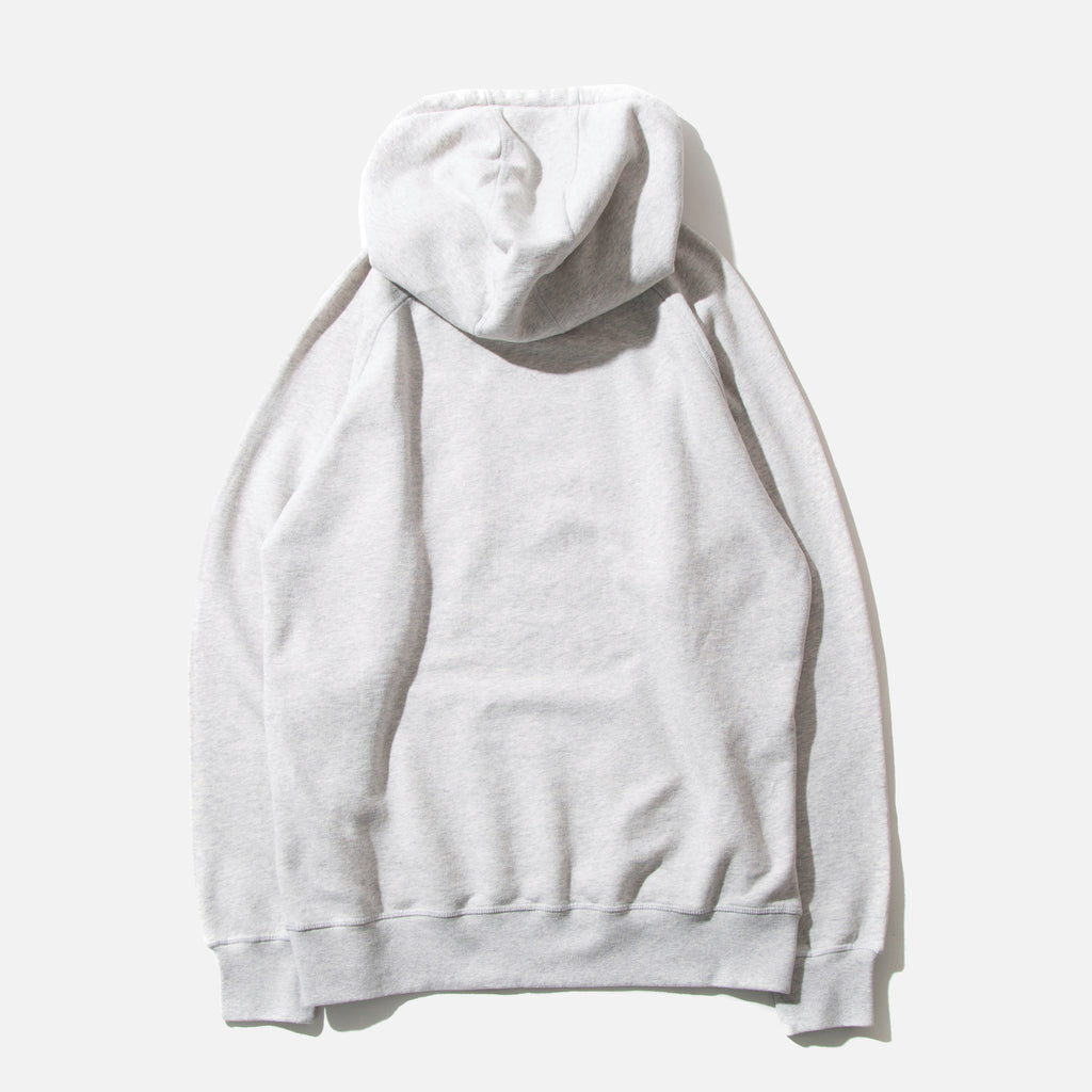 Arch Hooded Sweat in Off White Heather from Pop Trading Company blues store www.bluesstore.co