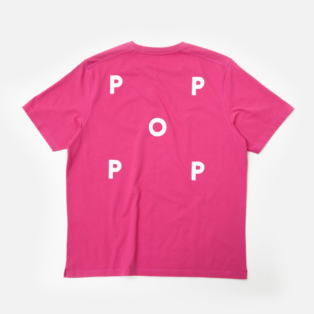 Pop Trading Company Logo T-shirt in Pink Blues Store