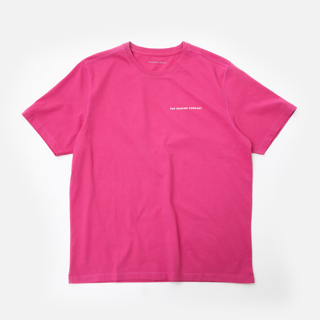 Pop Trading Company Logo T-shirt in Pink Blues Store