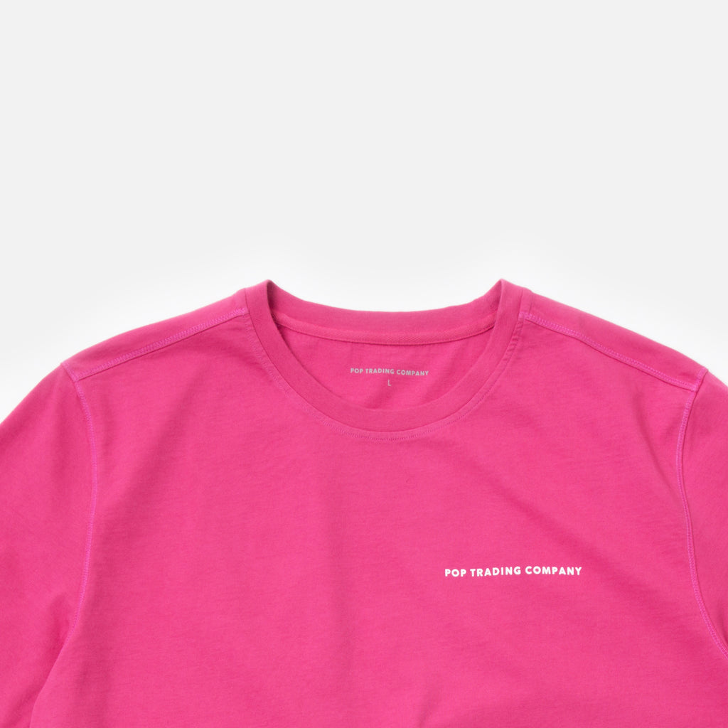 Pop Trading Company Logo T-shirt in Pink Blues Store