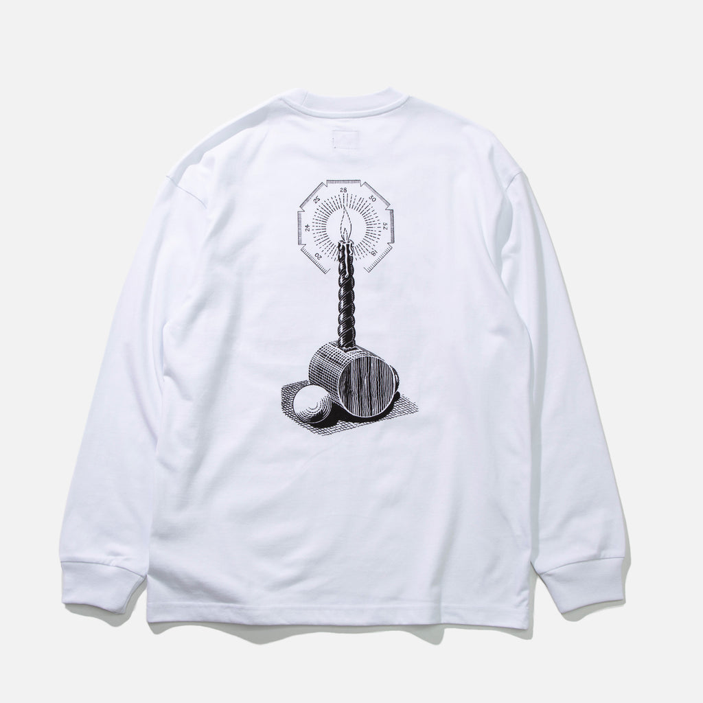 CS and Kreme long sleeve T-Shirt in white from The Trilogy Tapes Spring 2021 collection blues store www.bluesstore.co