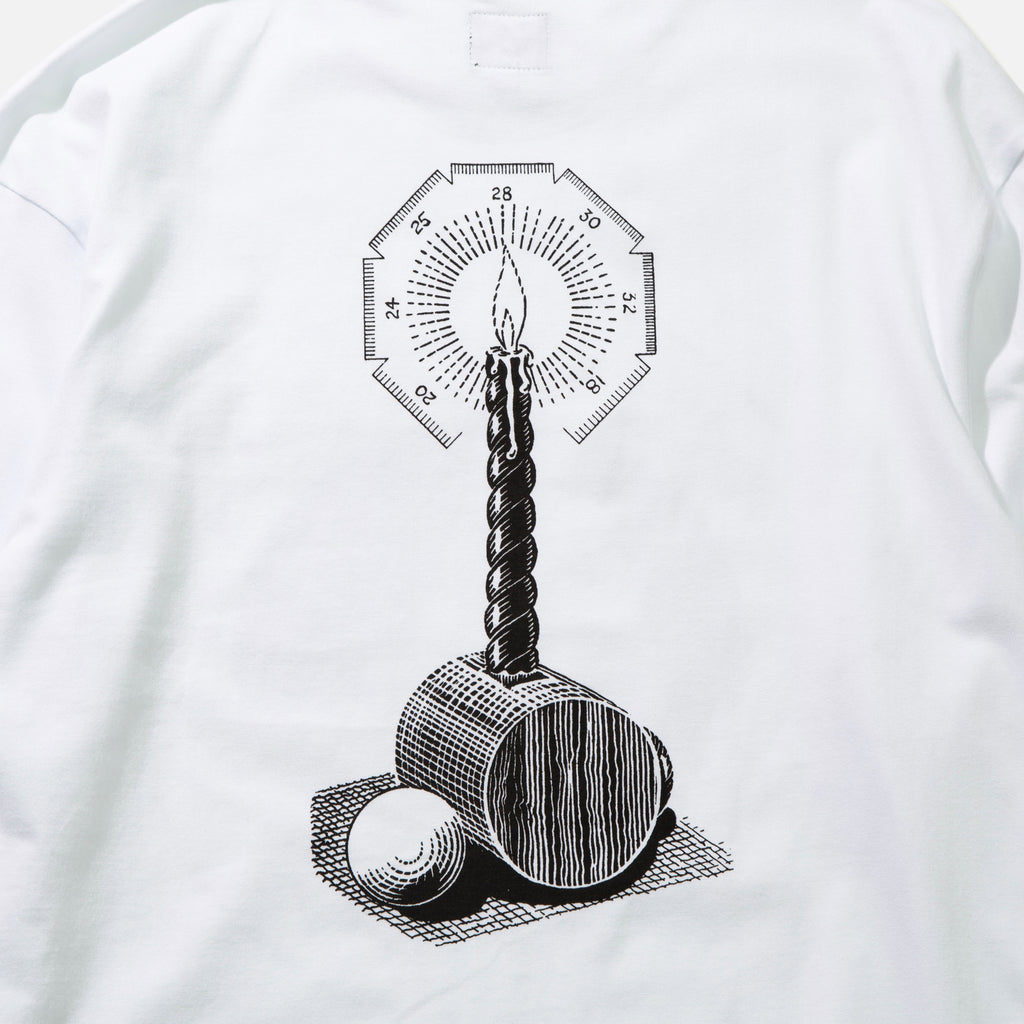 CS and Kreme long sleeve T-Shirt in white from The Trilogy Tapes Spring 2021 collection blues store www.bluesstore.co