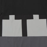 Cut & Sew T-Shirt in Black and Grey from The Trilogy Tapes Winter 2020 collection blues store www.bluesstore.co